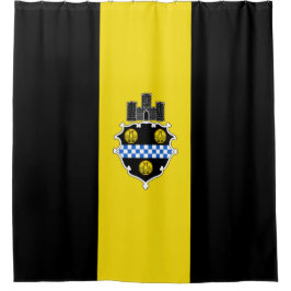 De vlag van Pittsburgh (Pennsylvania) Douchegordijn