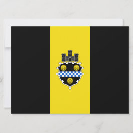 De vlag van Pittsburgh (Pennsylvania) Kaart