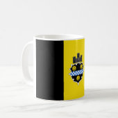 De vlag van Pittsburgh (Pennsylvania) Koffiemok (Voorkant links)