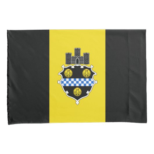 De vlag van Pittsburgh (Pennsylvania) Kussensloop (Voorkant-Rechts)