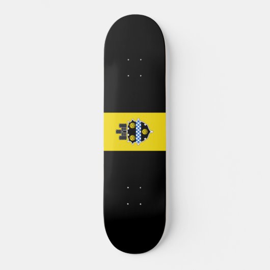 De vlag van Pittsburgh (Pennsylvania) Persoonlijk Skateboard (Voorkant)