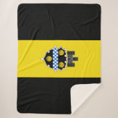 De vlag van Pittsburgh (Pennsylvania) Sherpa Deken (Voorkant)
