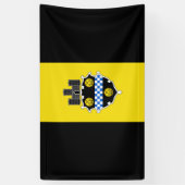 De vlag van Pittsburgh (Pennsylvania) Spandoek (Verticaal)