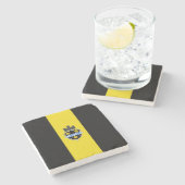 De vlag van Pittsburgh (Pennsylvania) Stenen Onderzetter (Zijkant)