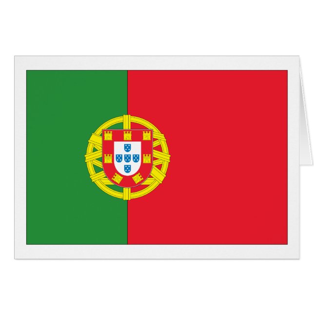 De Vlag van Portugal (Voorkant Horizontaal)