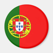 De vlag van Portugal (Bandeira de Portugal) Magneet (Voorkant)