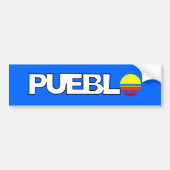 De vlag van Pueblo (Colorado) Bumpersticker (Voorkant)
