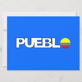 De vlag van Pueblo (Colorado) Kaart