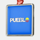 De vlag van Pueblo (Colorado) Metalen Ornament (Links)