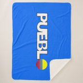 De vlag van Pueblo (Colorado) Sherpa Deken (Voorkant)