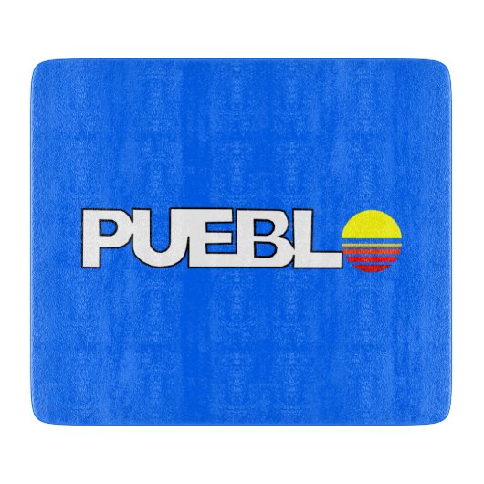 De vlag van Pueblo (Colorado) Snijplank (Voorkant)