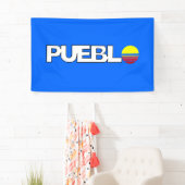De vlag van Pueblo (Colorado) Spandoek (Insitu)