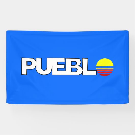 De vlag van Pueblo (Colorado) Spandoek (Horizontaal)