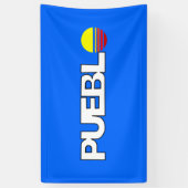 De vlag van Pueblo (Colorado) Spandoek (Verticaal)