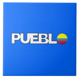 De vlag van Pueblo (Colorado) Tegeltje