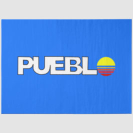 De vlag van Pueblo (Colorado) Tissuepapier