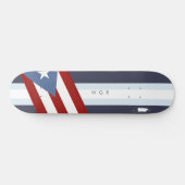 De vlag van Puerto Rico is gepersonaliseerd Persoonlijk Skateboard (Horizontaal)