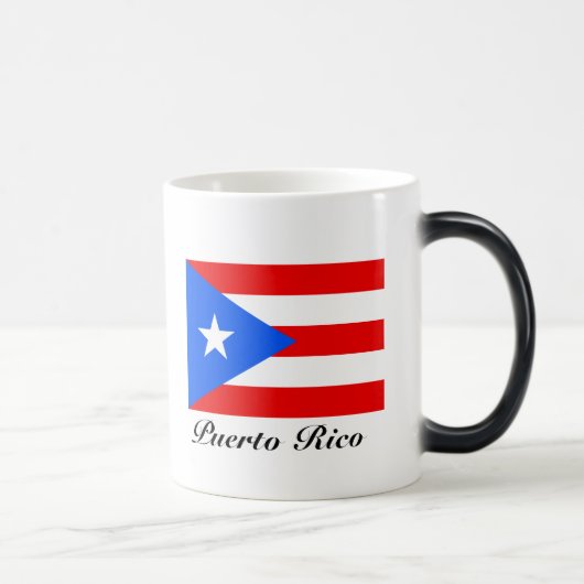 De vlag van Puerto Rico voert mok van magie bij ve (Rechts)
