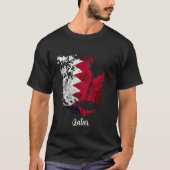 de vlag van Qatar T-shirt (Voorkant)