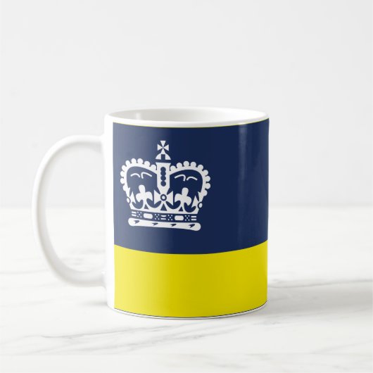 De vlag van Regina, Mok van Saskatchewan Coffee (Links)