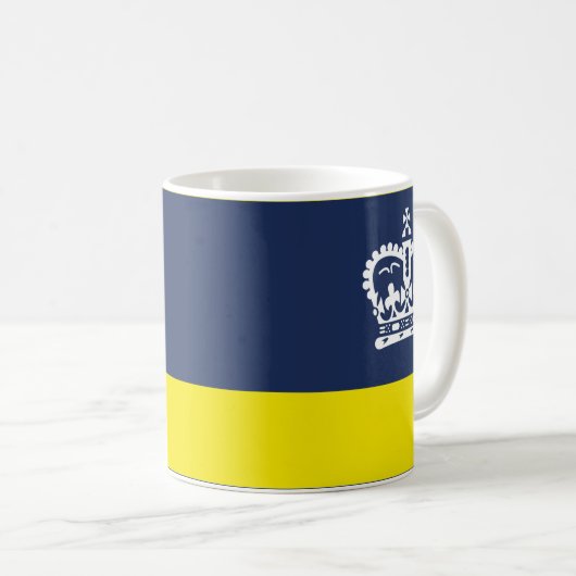 De vlag van Regina, Mok van Saskatchewan Coffee (Voorkant rechts)