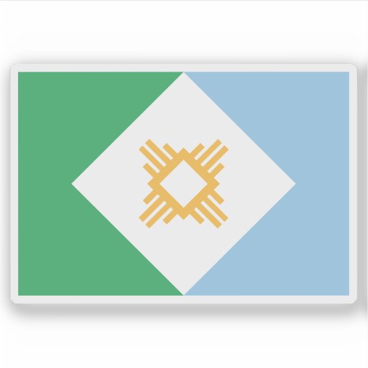 De vlag van Resistencia, Argentinië Sticker (Voorkant)