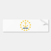 De vlag van Rhode Island Bumpersticker (Voorkant)