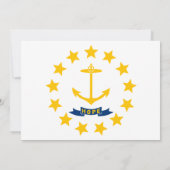 De vlag van Rhode Island, de vlag van Rhode Island Kaart (Achterkant)