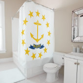 De vlag van Rhode Island Douchegordijn (In situ)