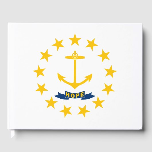 De vlag van Rhode Island Gastenboek (Voorkant)