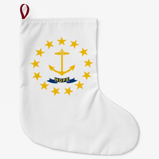 De vlag van Rhode Island Grote Kerstsok (Voorkant)