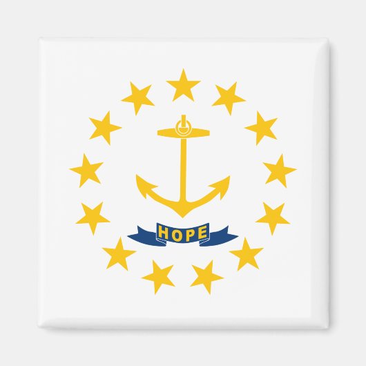 De vlag van Rhode Island Magneet (Voorkant)