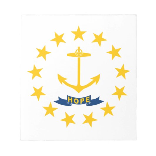 De vlag van Rhode Island Notitieblok (Voorkant)