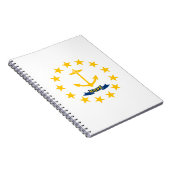 De vlag van Rhode Island Notitieboek (Rechterzijde)
