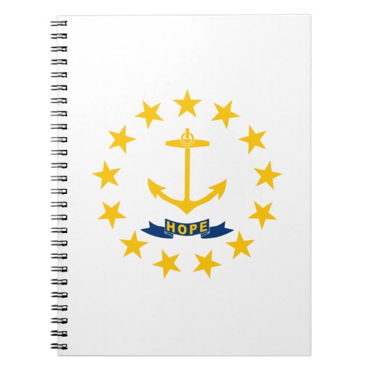 De vlag van Rhode Island Notitieboek (Voorkant)