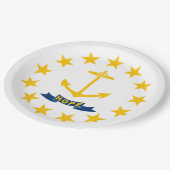 De vlag van Rhode Island Papieren Bordje (Gekanteld)