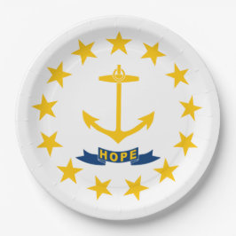 De vlag van Rhode Island Papieren Bordje