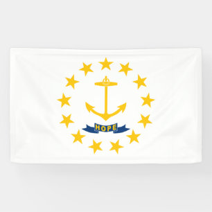 De vlag van Rhode Island Spandoek