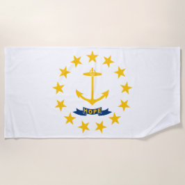 De vlag van Rhode Island Strandlaken