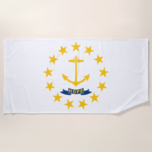 De vlag van Rhode Island Strandlaken (Voorkant)