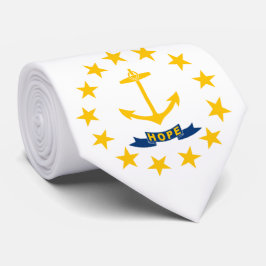De vlag van Rhode Island Stropdas