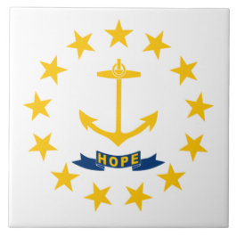De vlag van Rhode Island Tegeltje
