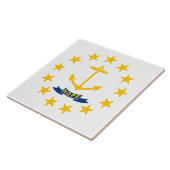 De vlag van Rhode Island Tegeltje (Zijkant)