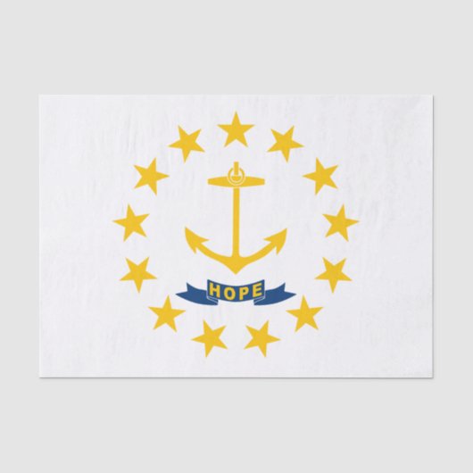 De vlag van Rhode Island Tissuepapier (Voorkant)