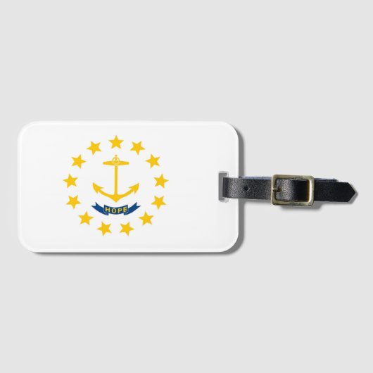 De vlag van Rhode Island, Verenigde Staten van Ame Bagagelabel (Voorkant (horizontaal))