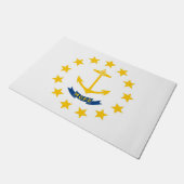 De vlag van Rhode Island, Verenigde Staten van Ame Deurmat (Schuin)
