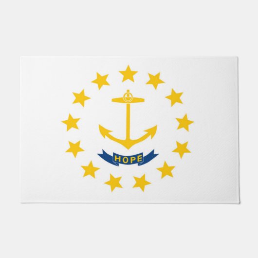 De vlag van Rhode Island, Verenigde Staten van Ame Deurmat (Voorkant)