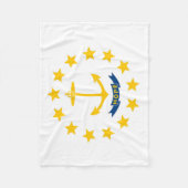 De vlag van Rhode Island, Verenigde Staten van Ame Fleece Deken (Voorkant)