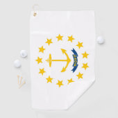 De vlag van Rhode Island, Verenigde Staten van Ame Golfhanddoek (Insitu)