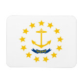 De vlag van Rhode Island, Verenigde Staten van Ame Magneet (Horizontaal)